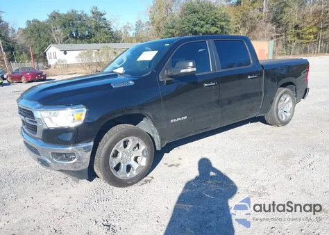 2020 Ram 1500 Big Horn 4X4 5'7 Box z USA, uszkodzony, nr VIN 1C6SRFFT0LN156363